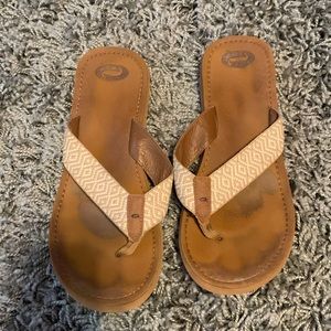 Outrageous flip flops. Women size 9